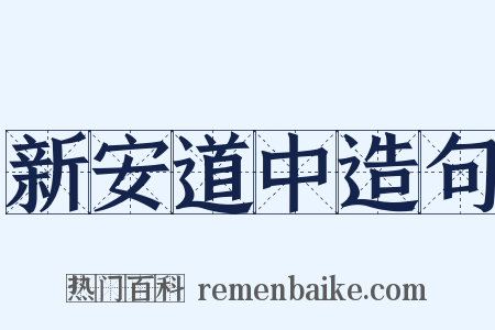 新安道中造句是什么意思的图片
